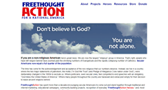Desktop Screenshot of freethoughtaction.org
